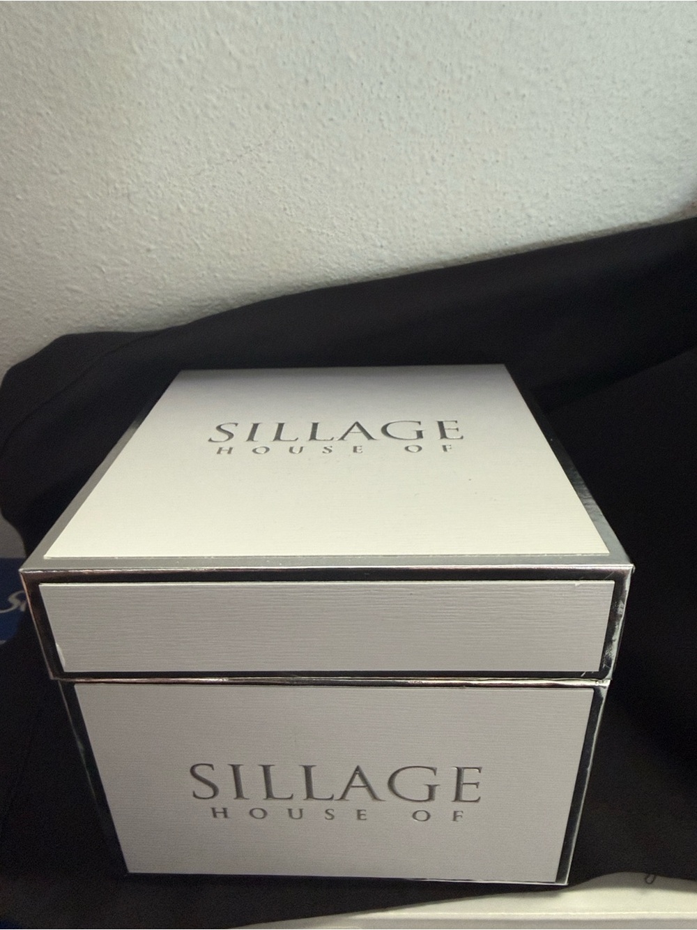 Sillage House Of Branded Gift Box - White with Silver Trim